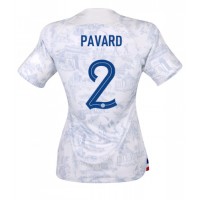 Frankrike Benjamin Pavard #2 Replika Bortatröja Dam VM 2022 Kortärmad